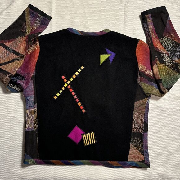 Vintage Lynn Murray Jacket Women’s Retro Artsy Tapestry Wool blend size 6 - Picture 16 of 16